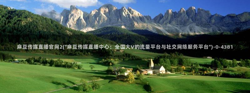 麻豆视频栏目规划